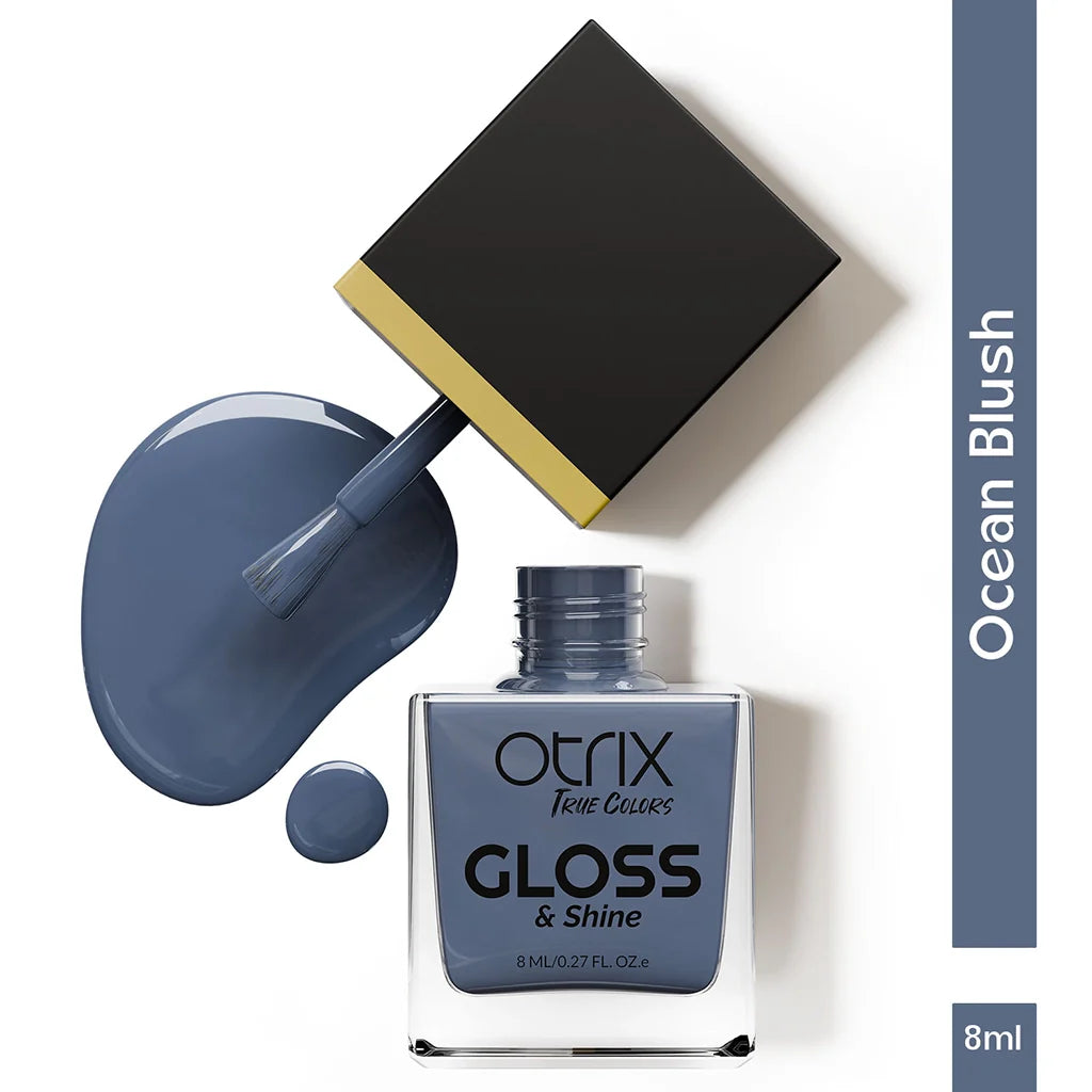 Ocean Blush Blue Nail Polish with Glossy Finish Listing PI - 03