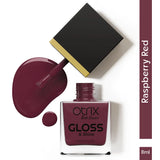 Raspberry Red Glossy Finish Purple Nail Polish Listing PI - 03