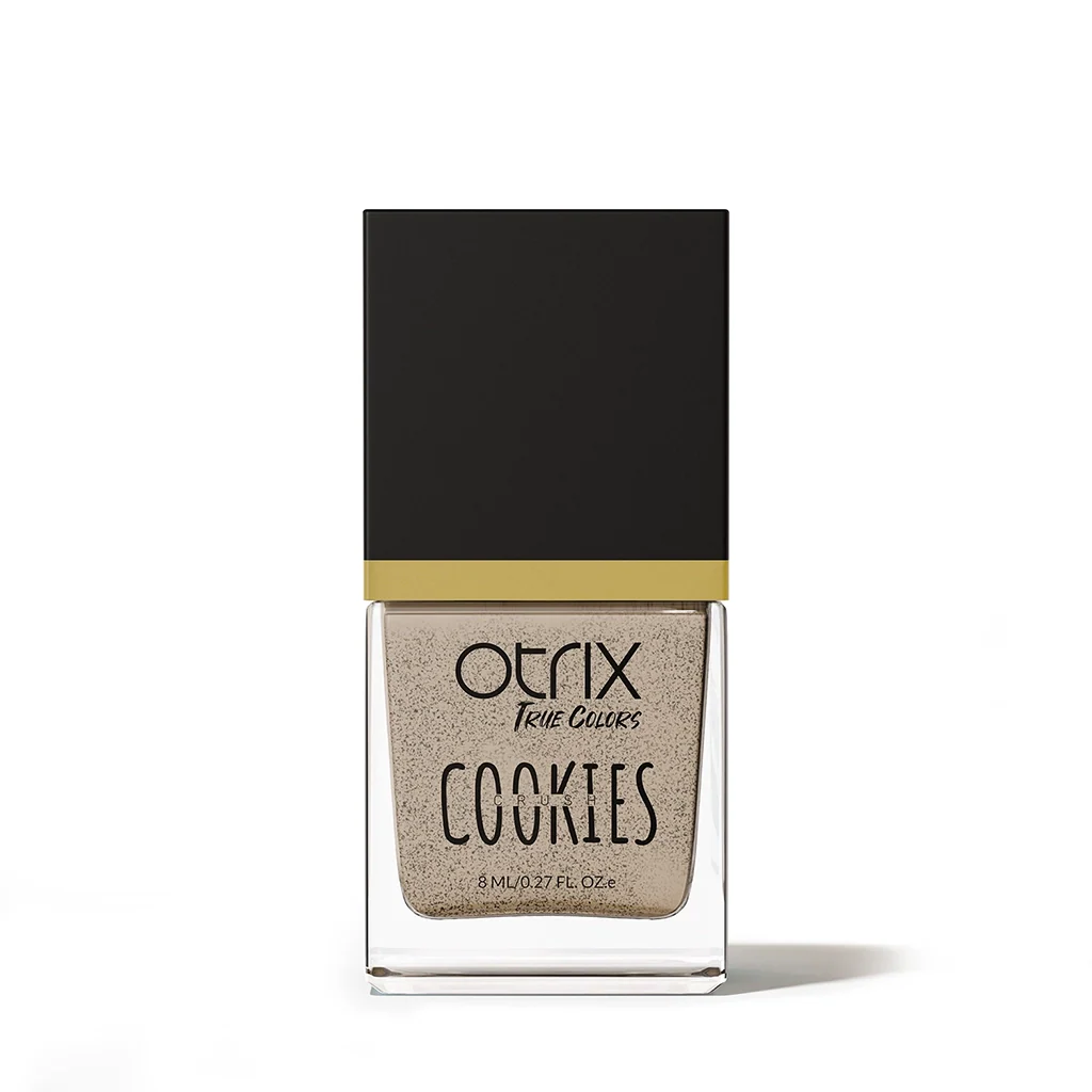 Rose Quartz Cookie Nail Polish with Brown Cookie Textured Listing PI - 01