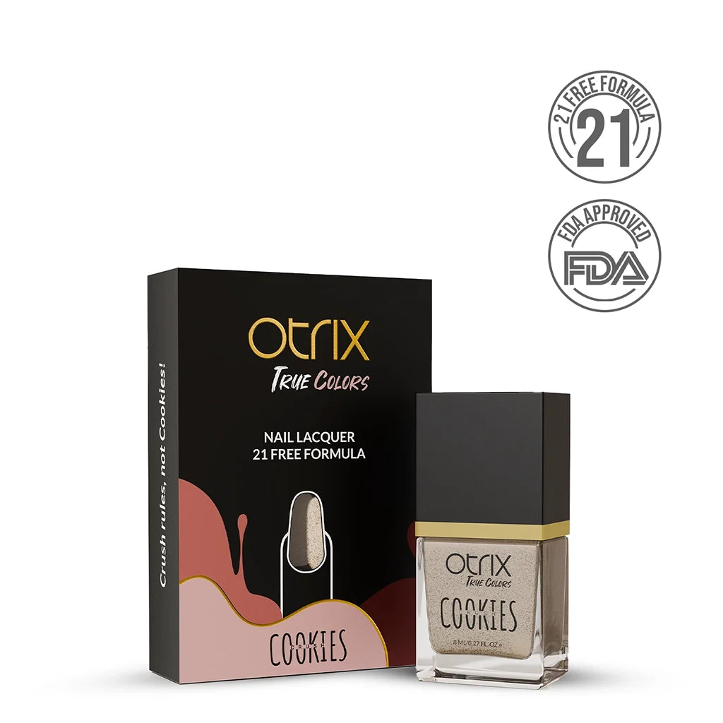 Rose Quartz Cookie Nail Polish with Brown Cookie Textured Listing PI - 06
