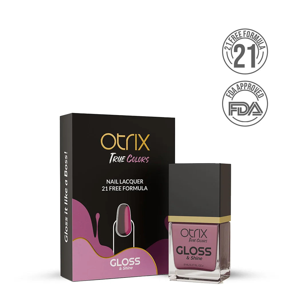 Rose Quartz Purple Nail Polish with Glossy Finish Listing PI - 06