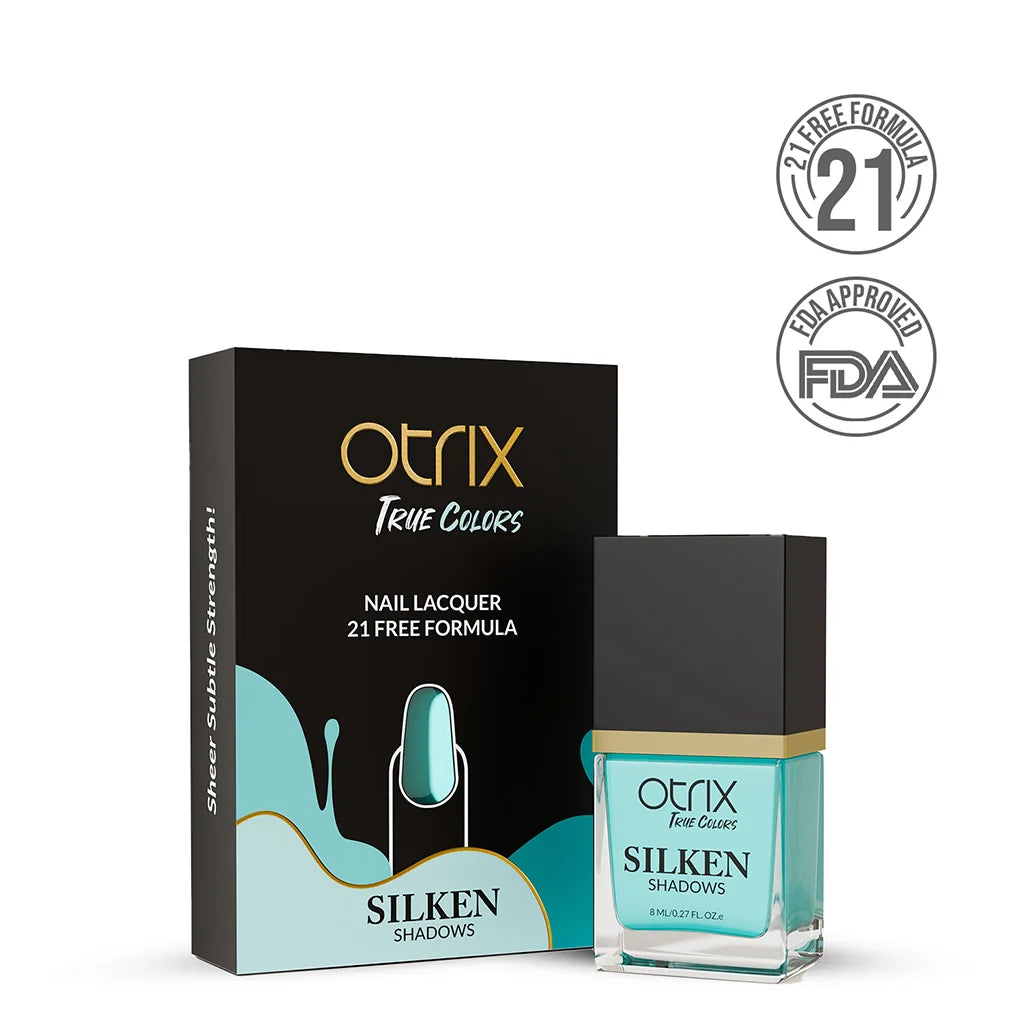 Serene Petal Blue Nail Polish with Sheer Finish Listing PI - 06