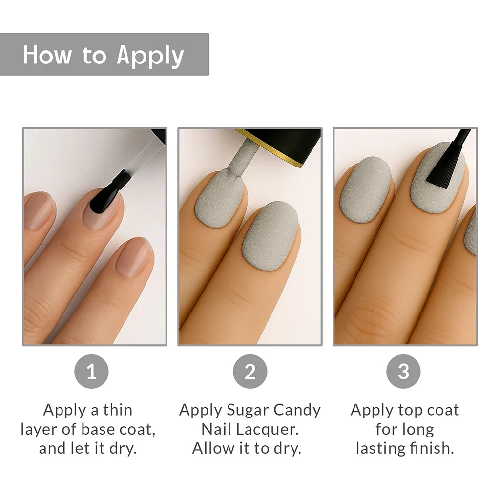 Sweet Ash Sugar Texture Green Nail Polish Listing PI - 07