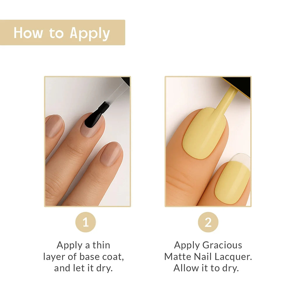 Vanilla Silk Yellow Nail Polish with Smooth Matte Finish Listing PI - 07