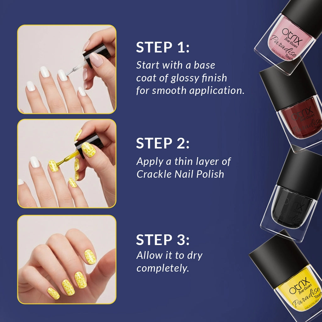 How to apply Paradise Touch crackle illusion nail polish