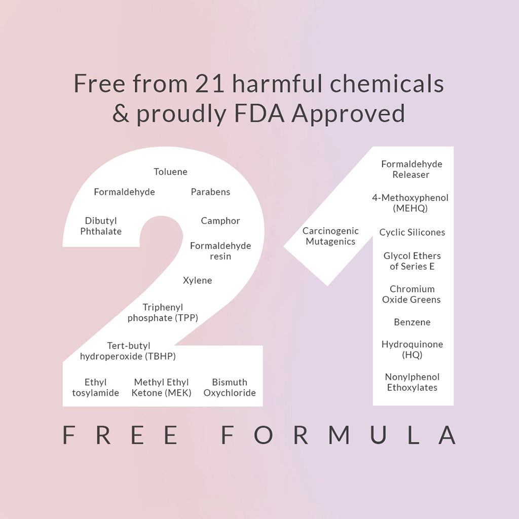 Paradise Touch Crystal Tides nail polish 21-free and FDA-approved formula