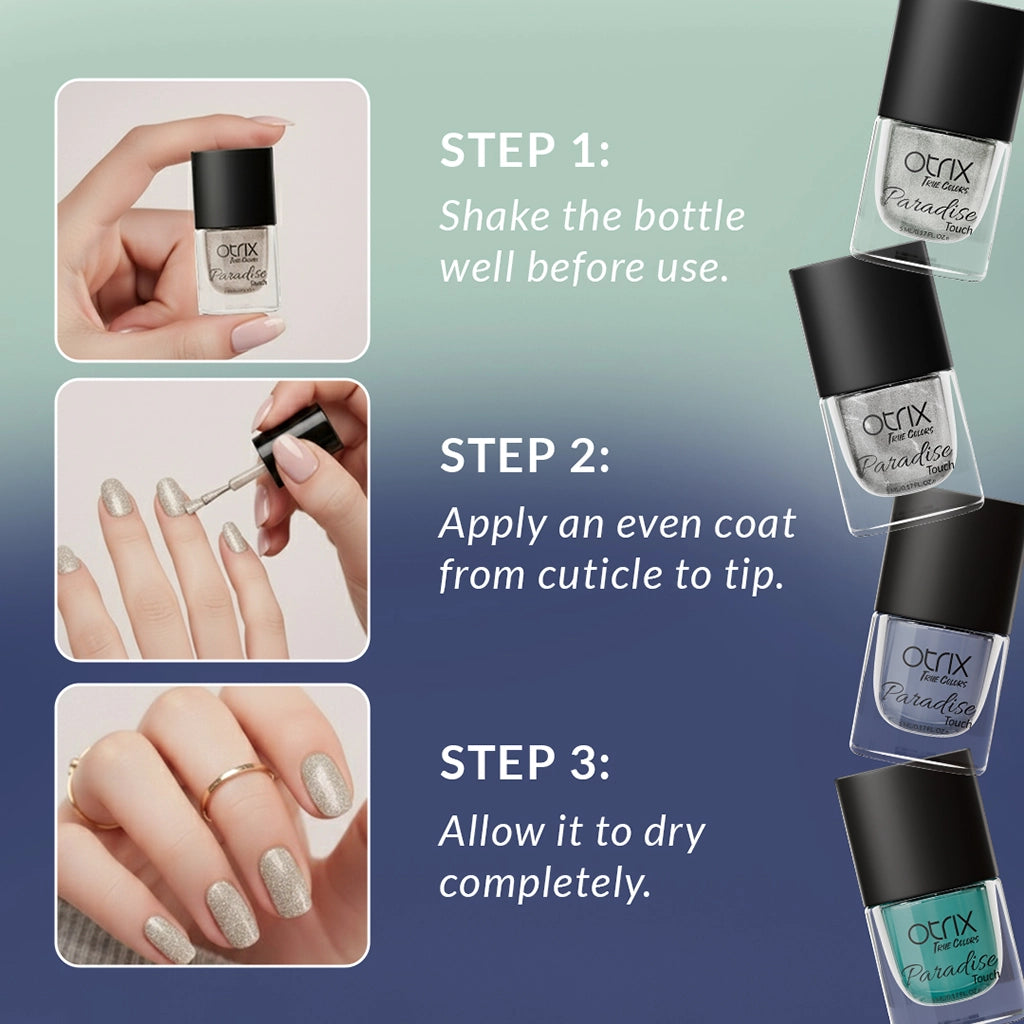 How to apply Paradise Touch Dune Glow nail polish