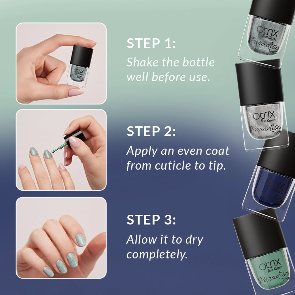 How to apply Paradise Touch Granite Glow nail polish
