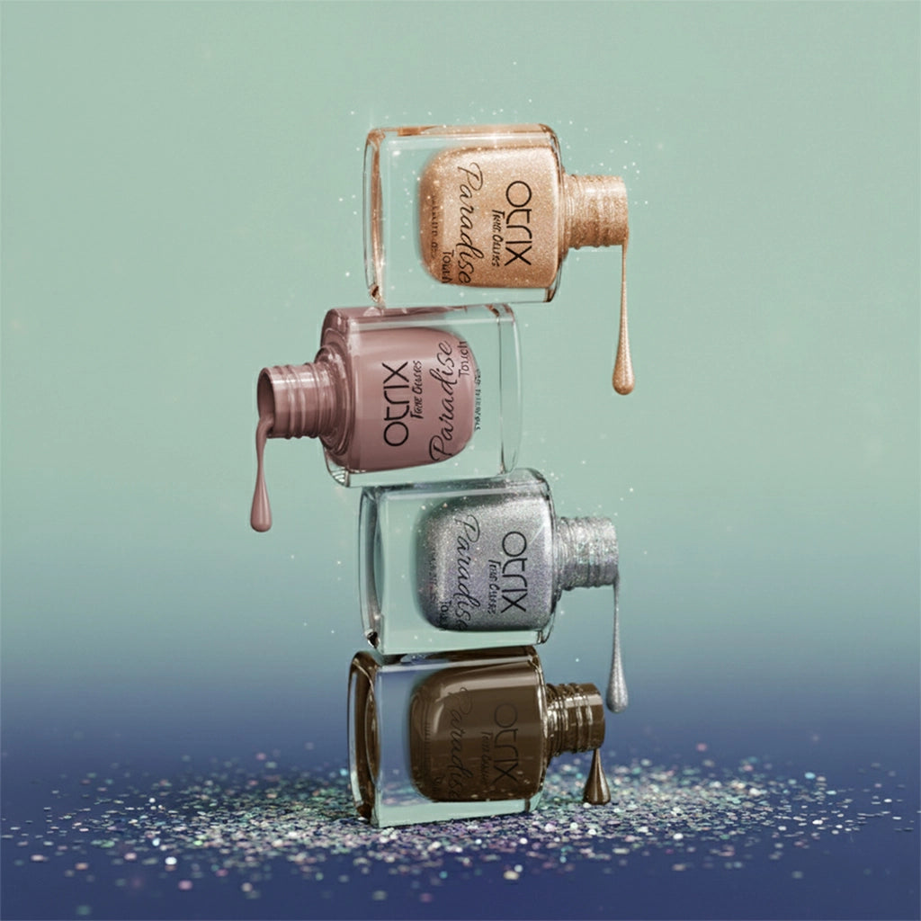 Paradise Touch Matte Terrain nail polish combo bottle stack