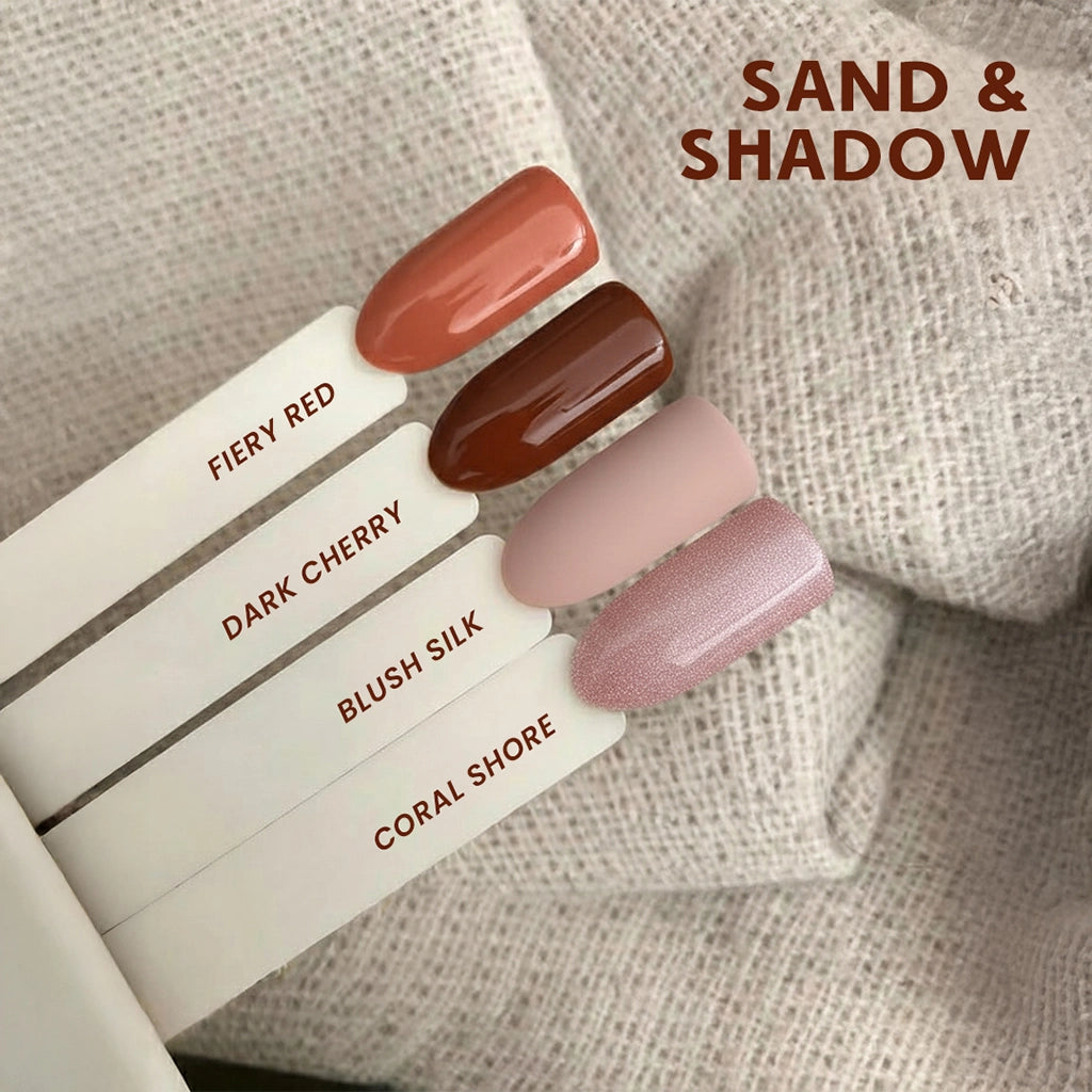 Paradise Touch Sand & Shadow nail polish shade swatches