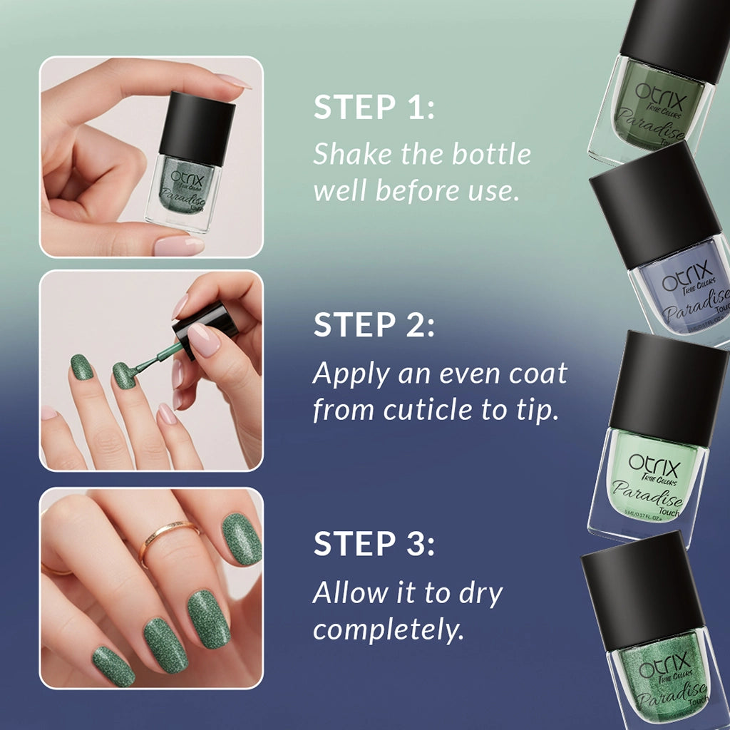 How to apply Paradise Touch Sandy Layers nail polish