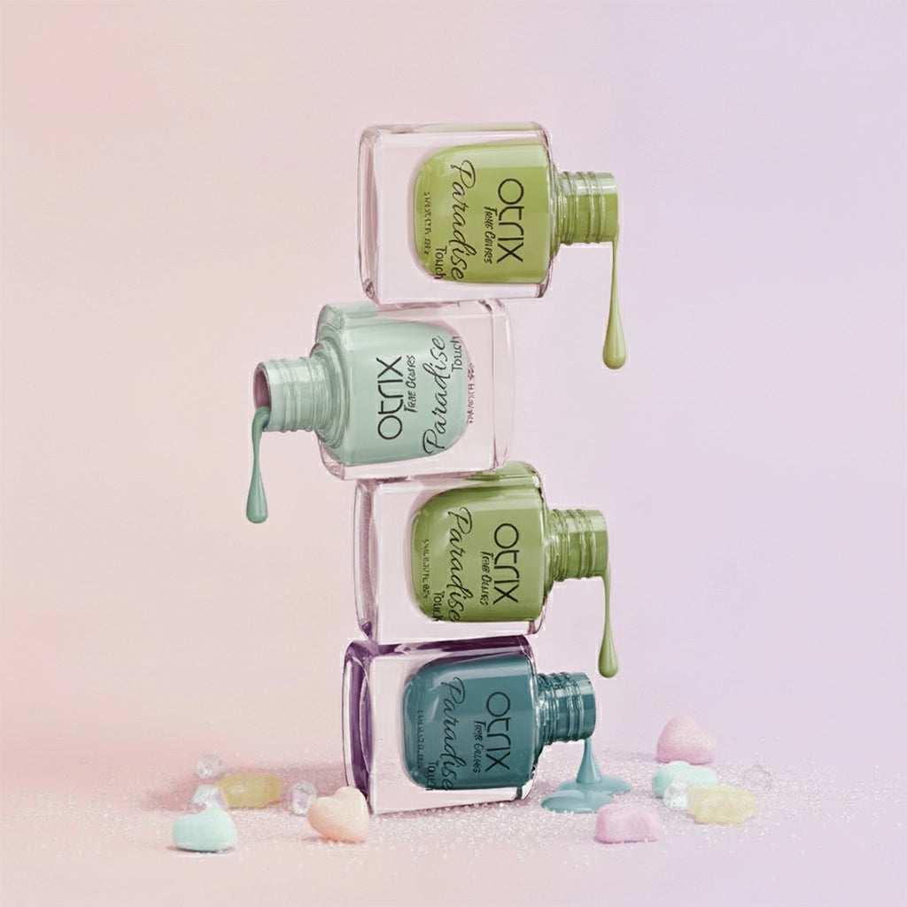 Paradise Touch Sugarcoat Nature nail polish combo bottle stack
