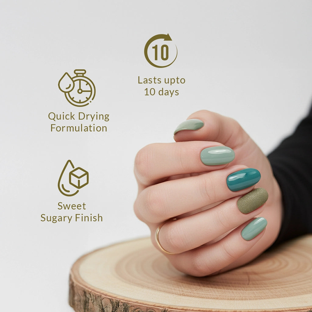Paradise Touch Sugarcoat Nature nail polish features and benefits