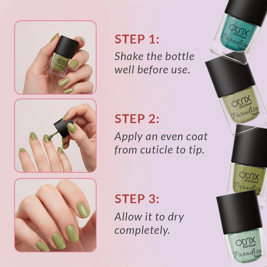 How to apply Paradise Touch Sugarcoat Nature nail polish