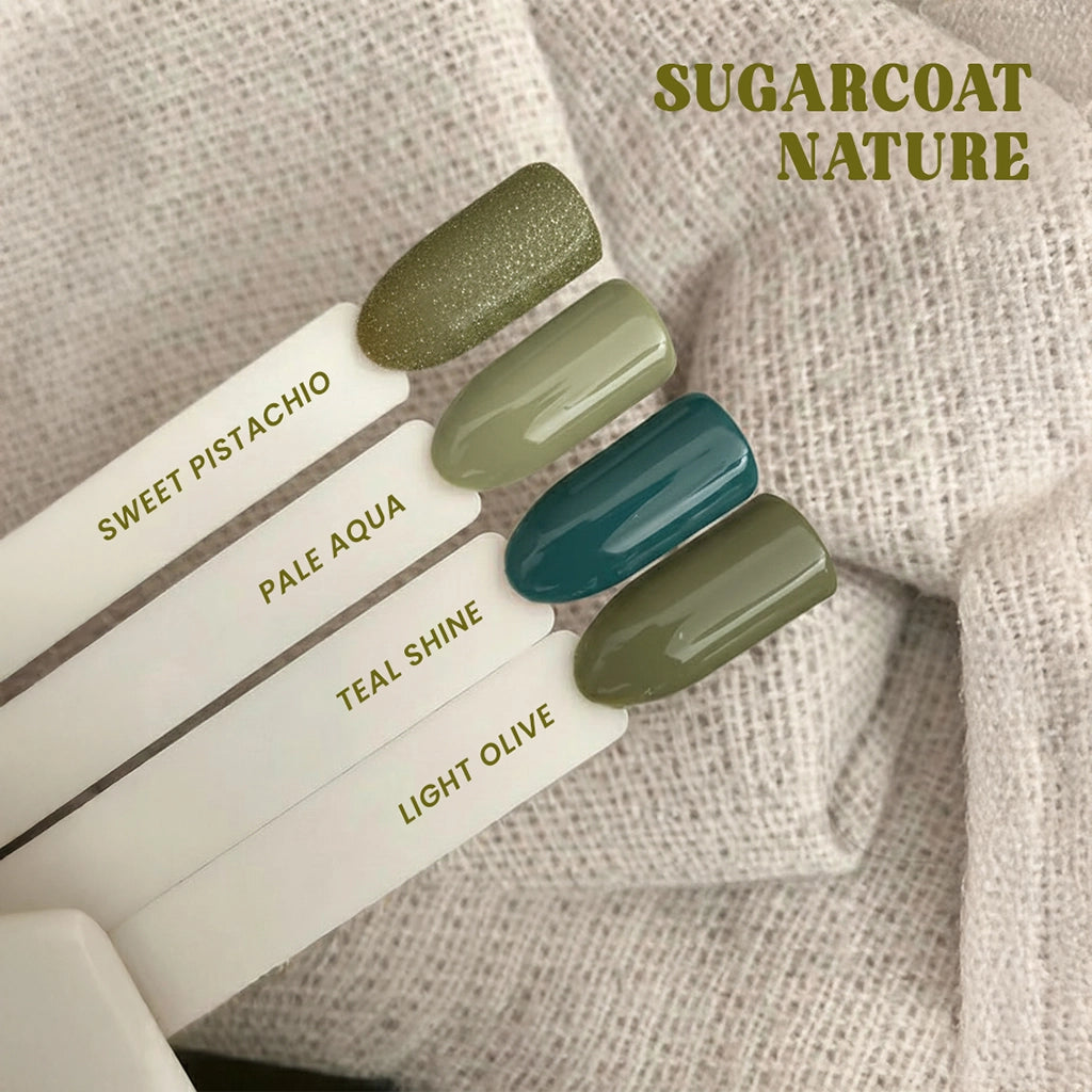 Paradise Touch Sugarcoat Nature nail polish shade swatches