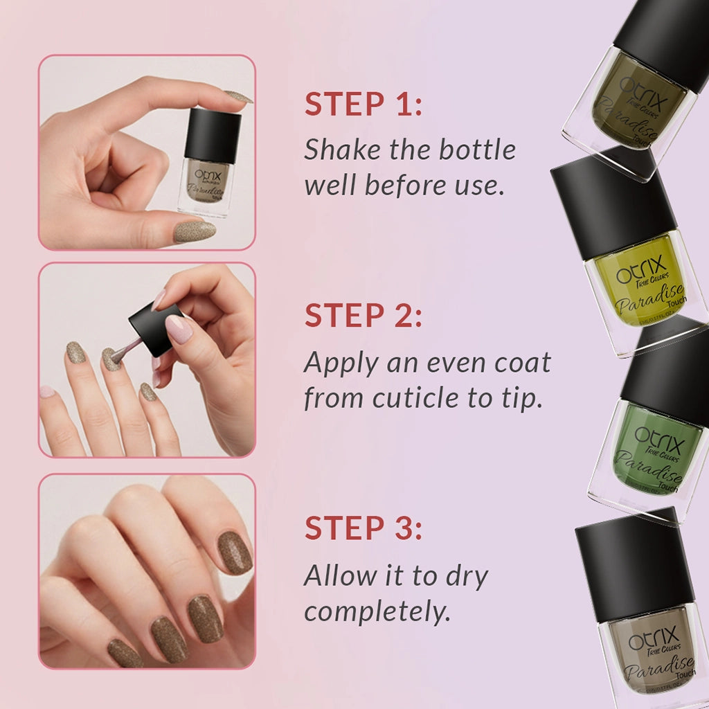 How to apply Paradise Touch Warms of Crystal nail polish
