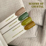 Paradise Touch Warms of Crystal nail polish shade swatches