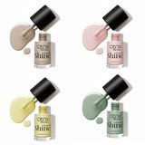 Shade of Shine Cozy Tones nail polish combo flat lay
