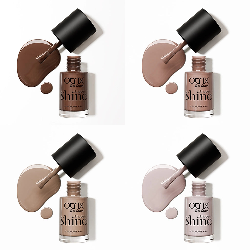 Shade of Shine Daydreamer nail polish combo flat lay