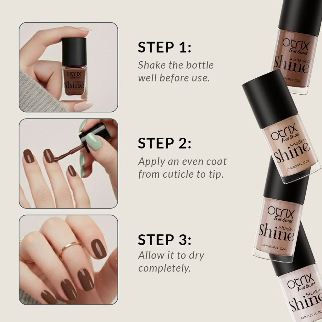 How to apply Shade of Shine Daydreamer nail polish