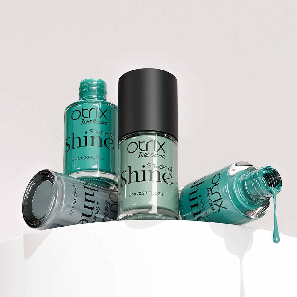Shade of Shine Free Spirit nail polish combo bottle stack