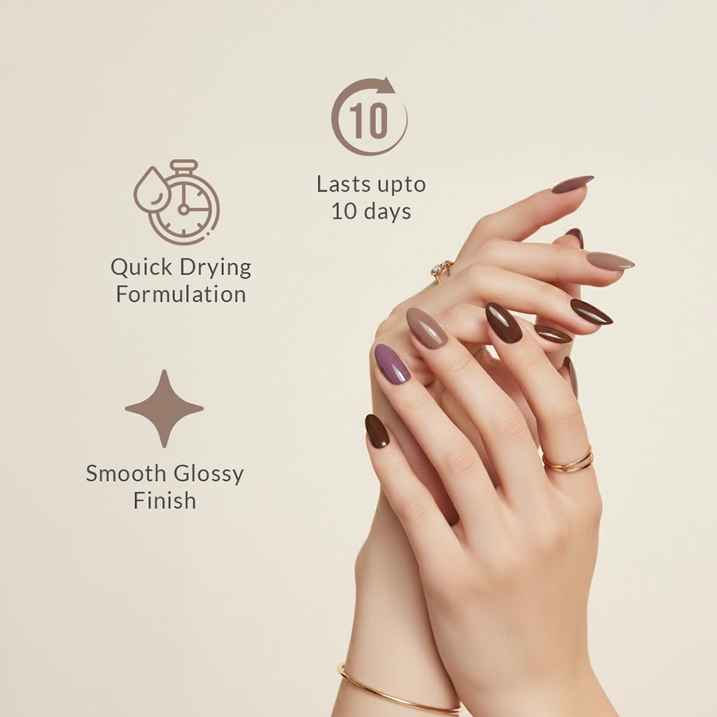 Shade of Shine Fresh Aura nail polish features and benefits