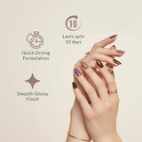 Shade of Shine Fresh Aura nail polish features and benefits