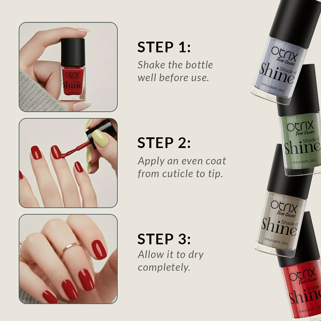 How to apply Shade of Shine Grace in Motion nail polish