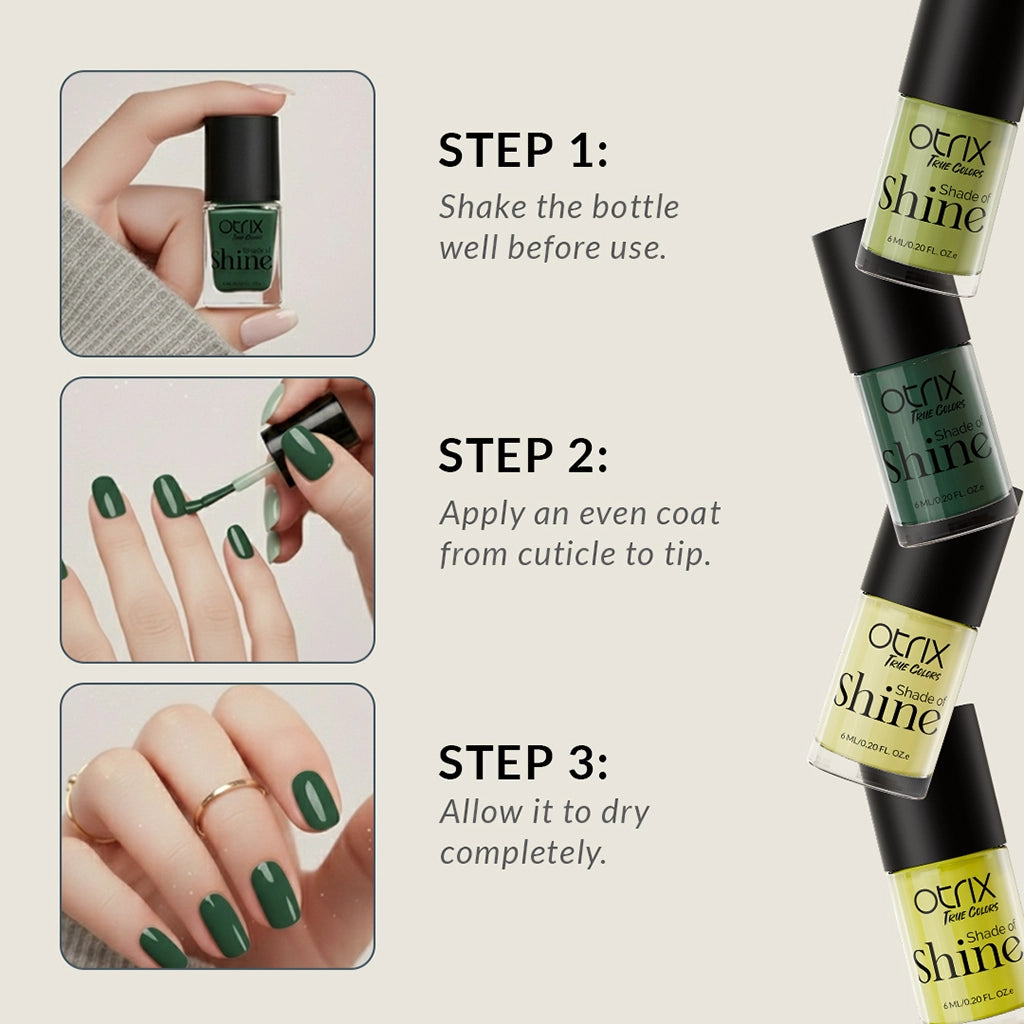 How to apply Shade of Shine Pure Rhythm nail polish