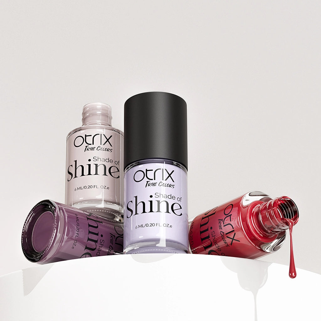 Shade of Shine Timeless Soul nail polish combo bottle stack