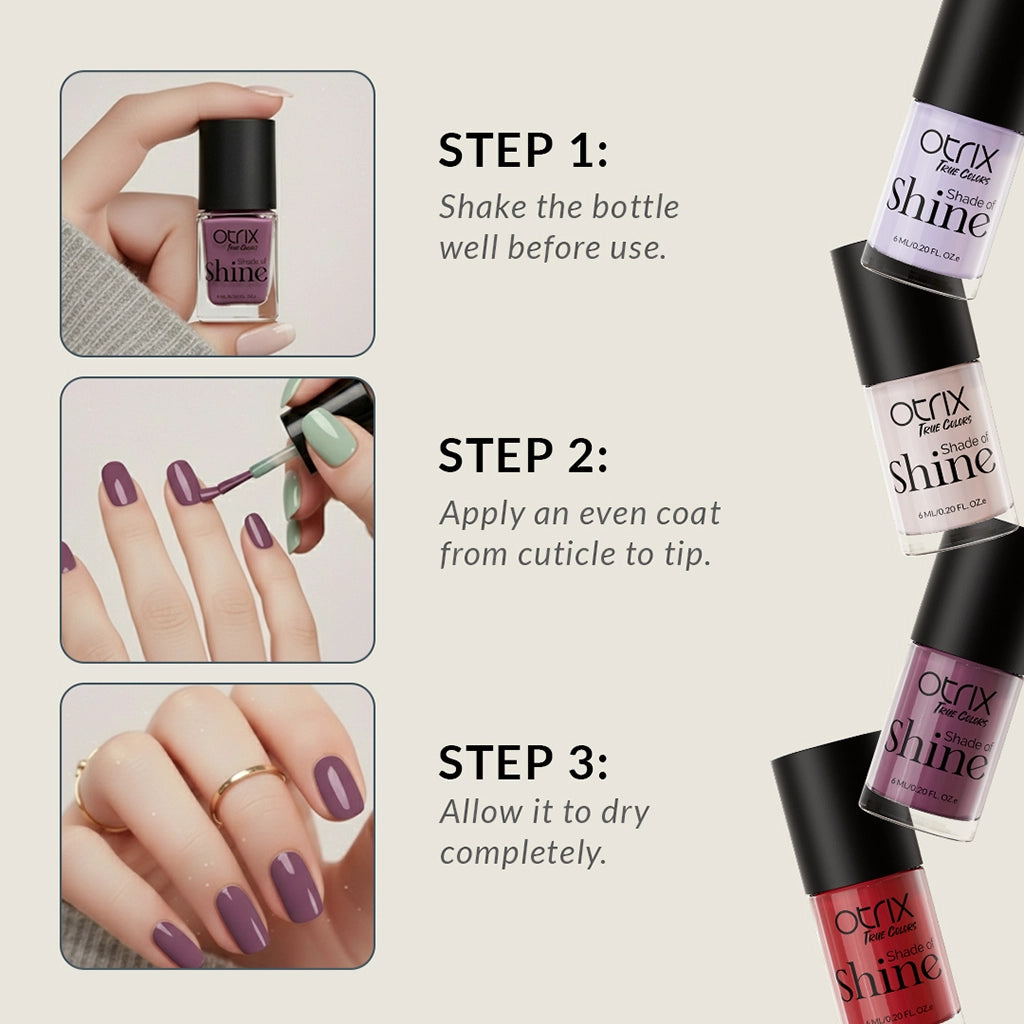 How to apply Shade of Shine Timeless Soul nail polish