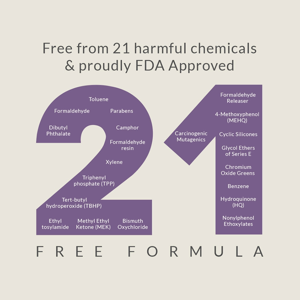 Shade of Shine Velvet Dream nail polish 21-free and FDA-approved formula