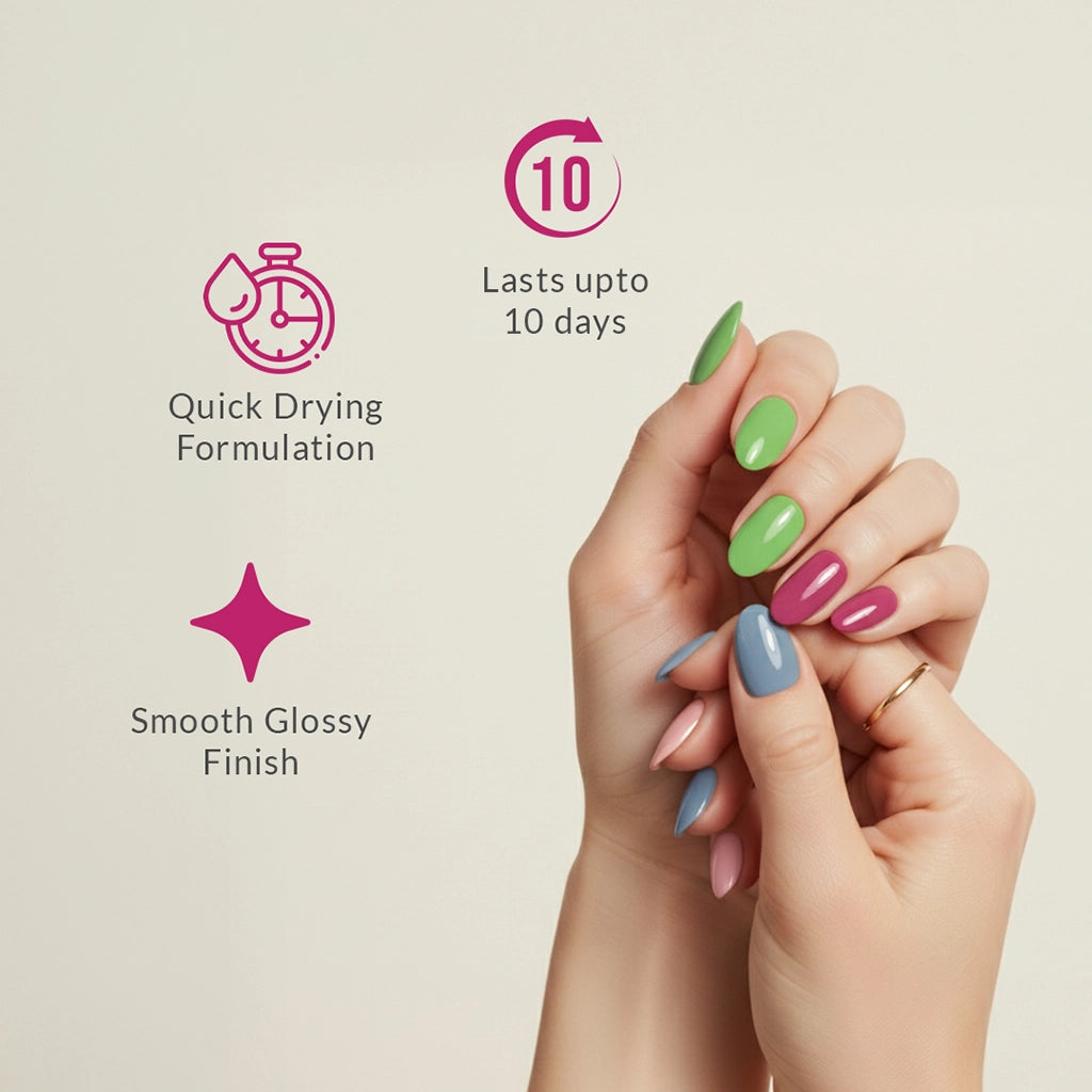 Shade of Shine Vibe Tribe nail polish features and benefits