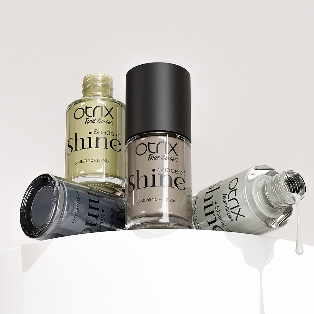 Shade of Shine Wanderer Escape nail polish combo bottle stack