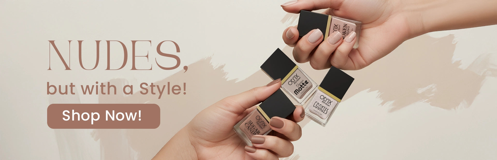 True Colors Nude Nail Polish Collection Banner 1920x620px